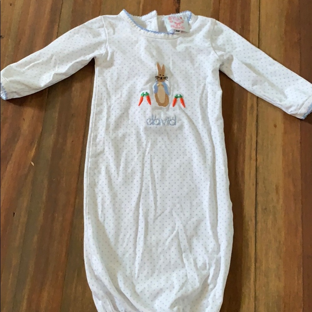 Cecil and Lou Monogrammed “David” gown NB